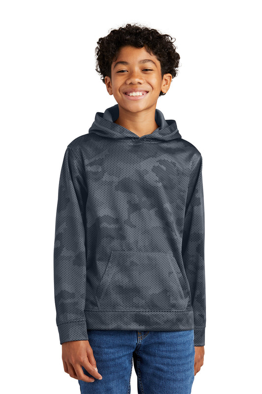 Sport-Tek Youth Sport-Wick CamoHex Fleece Hooded Pullover